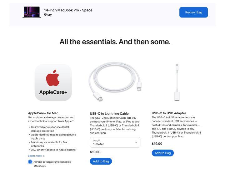 Apple sells Apple care+ with all their products