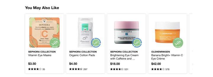 Sephora uses "You May Also Like" product recommendations generated by Recommendations AI